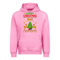 Fuchsia Pink merry christmas Urban Hoodie - artisFamous