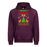 Mauve Wine merry christmas Urban Hoodie - artisFamous