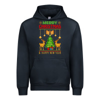 Navy merry christmas Urban Hoodie - artisFamous