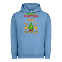 Pigment Pebble Blue merry christmas Urban Hoodie - artisFamous