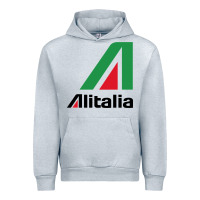 Heather Grey alitalia Urban Hoodie - artisFamous