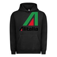 Pigment Black alitalia Urban Hoodie - artisFamous