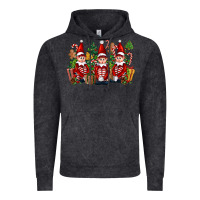 Vintage Black Christmas Elfs Vintage Hoodie - FaDigitalArtStudio