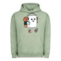 Pigment Oil Green sushi cool Urban Hoodie - artisFamous