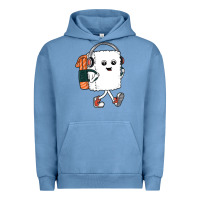 Pigment Pebble Blue sushi cool Urban Hoodie - artisFamous