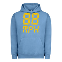 Pigment Pebble Blue 88mph funny Urban Hoodie - artisFamous