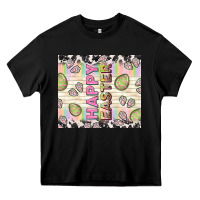 Black happy easter with cowhide Heavy Core Tee - TumblerDesignByShophia