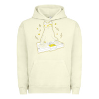 Pigment Pistachio cat dj Urban Hoodie - artisFamous
