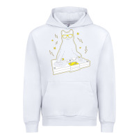 White cat dj Urban Hoodie - artisFamous