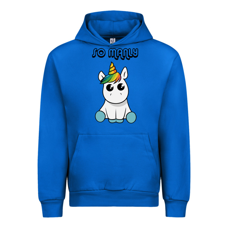 So Manly Funny Unicorn Urban Hoodie by artisFamous | Teevron