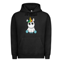 Pigment Black so manly funny unicorn Urban Hoodie - artisFamous