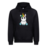 Black so manly funny unicorn Urban Hoodie - artisFamous