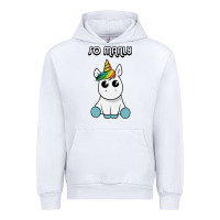 White so manly funny unicorn Urban Hoodie - artisFamous