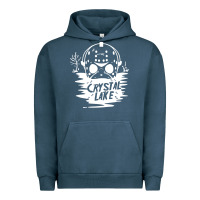 Pigment Midnight Navy camp crystal lake sweatshirt Urban Hoodie - artisFamous