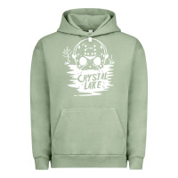 Pigment Oil Green camp crystal lake sweatshirt Urban Hoodie - artisFamous