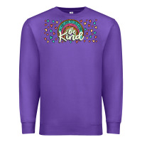 Purple be kind Premium Sweatshirt - JahusDesignShop