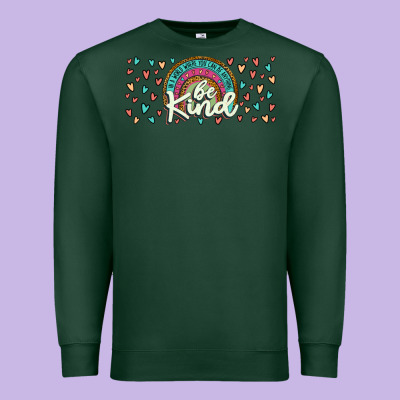 Be Kind Premium Sweatshirt Designed By Jahusdesignshop