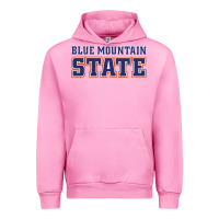 Fuchsia Pink blue mountain state Urban Hoodie - artisFamous