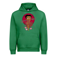 Emerald Black Betty Boop Urban Hoodie - artisFamous
