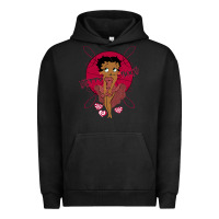 Pigment Black Black Betty Boop Urban Hoodie - artisFamous