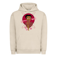 Pigment French Oak Black Betty Boop Urban Hoodie - artisFamous