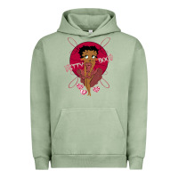 Pigment Oil Green Black Betty Boop Urban Hoodie - artisFamous