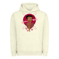 Pigment Pistachio Black Betty Boop Urban Hoodie - artisFamous