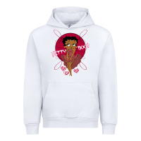 White Black Betty Boop Urban Hoodie - artisFamous