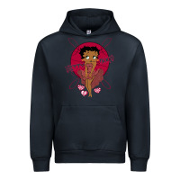 Navy Black Betty Boop Urban Hoodie - artisFamous