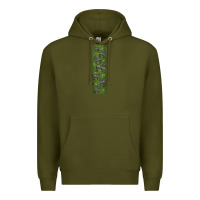 Army Green zebra Premium Hoodie - LillyAllenDesigns