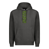Charcoal Heather zebra Premium Hoodie - LillyAllenDesigns
