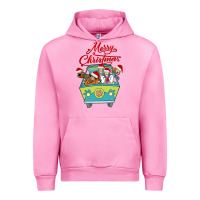 Fuchsia Pink Scooby Doo merry christmas Urban Hoodie - artisFamous