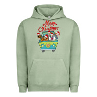 Pigment Oil Green Scooby Doo merry christmas Urban Hoodie - artisFamous