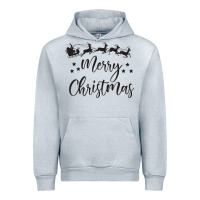 Heather Grey merry christmas Urban Hoodie - artisFamous