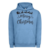 Pigment Pebble Blue merry christmas Urban Hoodie - artisFamous