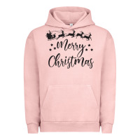 Pigment Salmon merry christmas Urban Hoodie - artisFamous