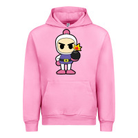 Fuchsia Pink bomberman Urban Hoodie - artisFamous