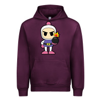 Mauve Wine bomberman Urban Hoodie - artisFamous