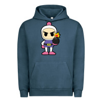 Pigment Midnight Navy bomberman Urban Hoodie - artisFamous