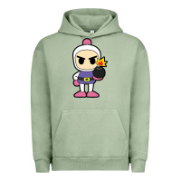 Pigment Oil Green bomberman Urban Hoodie - artisFamous