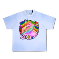 Grape Ice Pride unicorn Urban Heavy Tee - FaDigitalArtStudio