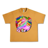 Peanut Butter Pride unicorn Urban Heavy Tee - FaDigitalArtStudio