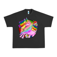 Pigment Black Pride unicorn Urban Heavy Tee - FaDigitalArtStudio