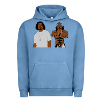 Pigment Pebble Blue outkast Urban Hoodie - artisFamous