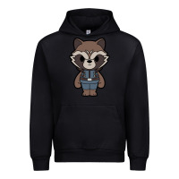 Black rocket racoon chibi Urban Hoodie - artisFamous
