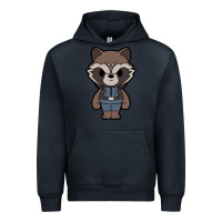 Navy rocket racoon chibi Urban Hoodie - artisFamous