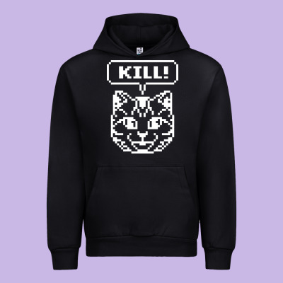 Kill No More Heroes Cat Urban Hoodie Designed By Artisfamous