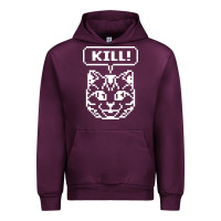Mauve Wine kill no more heroes cat Urban Hoodie - artisFamous