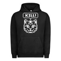 Pigment Black kill no more heroes cat Urban Hoodie - artisFamous