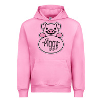 Fuchsia Pink pig piggy costume Urban Hoodie - artisFamous